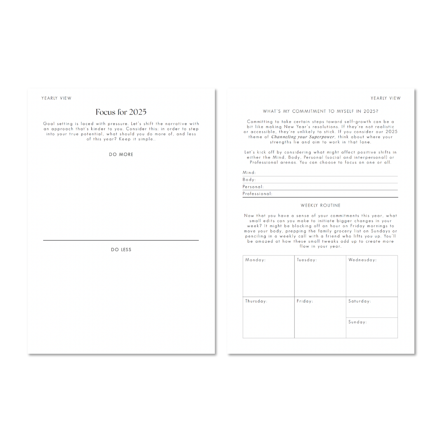 The Weekly Edit - 2025 Planner