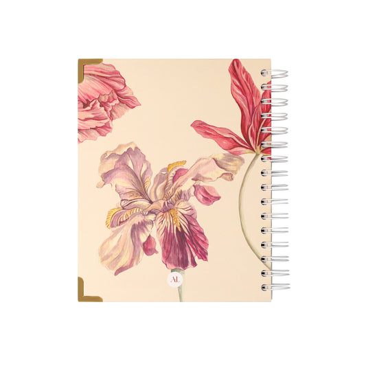 Alexa Lily 2026 weekly planner with floral cover design and spiral binding